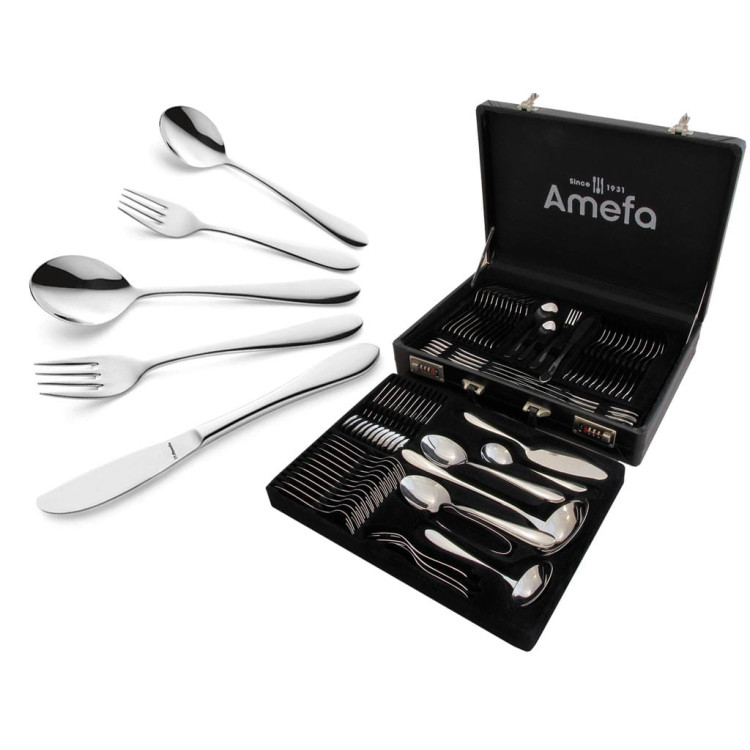 Sztućce Amefa Chopin 8420 w walizce zestaw 72 elem dla 12 osób