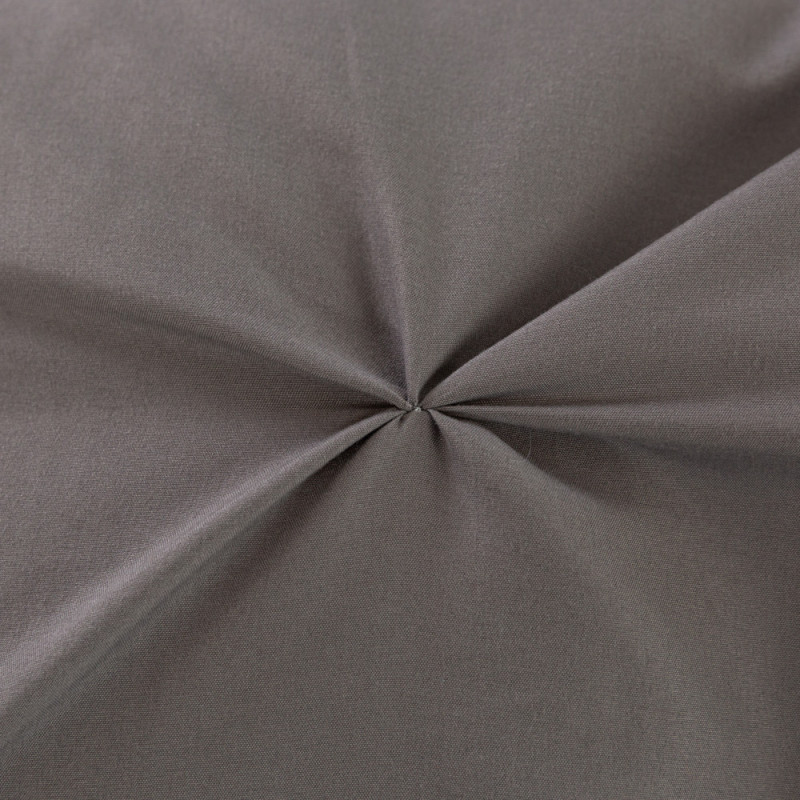 Pościel 160x200 luksusowa Cotton World gruba 3 części 2719 ciemno-szara