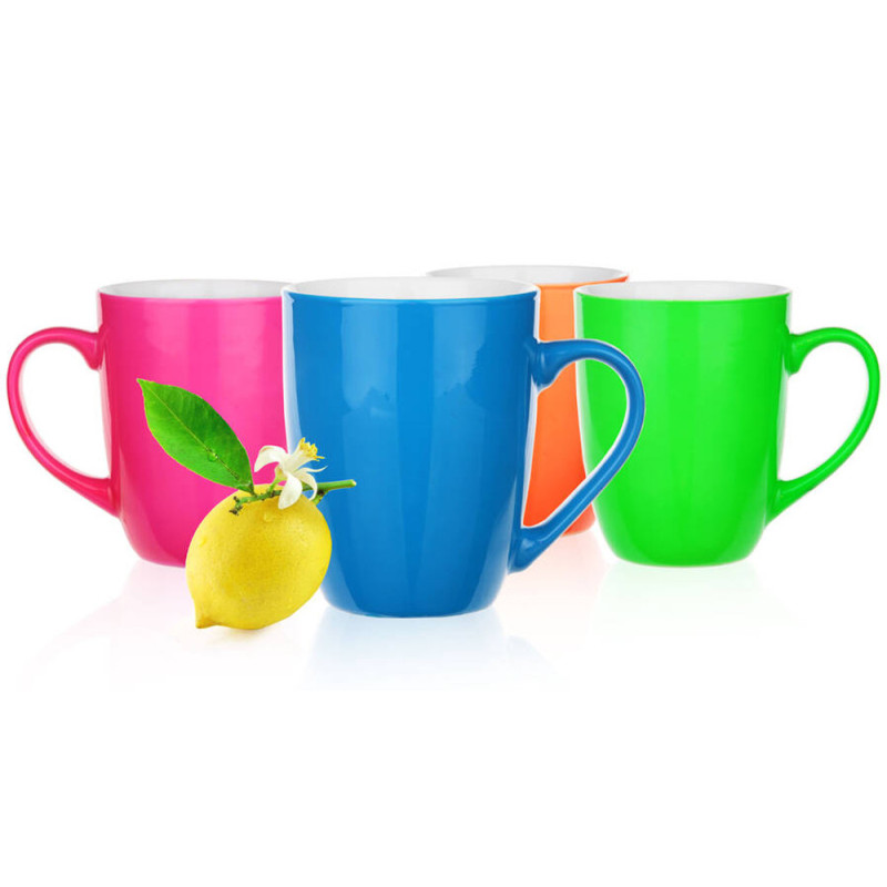 Kubki ceramiczne 300 ml zestaw 6 sztuk zielone Bruno Glasmark
