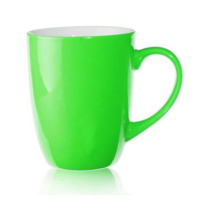 Kubki ceramiczne 300 ml zestaw 6 sztuk pomarańcz zieleń Bruno Glasmark