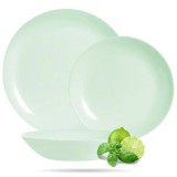 Serwis obiadowy 18 elementów dla 6 osób miętowy Paradise Green Diwali Luminarc V6215
