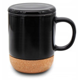 Kubek ceramiczny 380 ml z zaparzaczem czarny Bella Fiore Meyerhoff BL-629