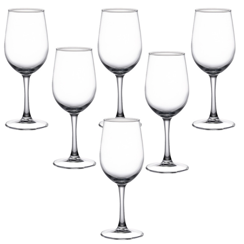 Kieliszki do wina 350 ml bezbarwne grube szkło Bari MG Home