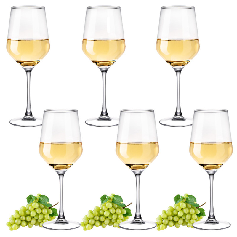 Kieliszki do wina 510 ml bezbarwne grube szkło Olbia MG Home