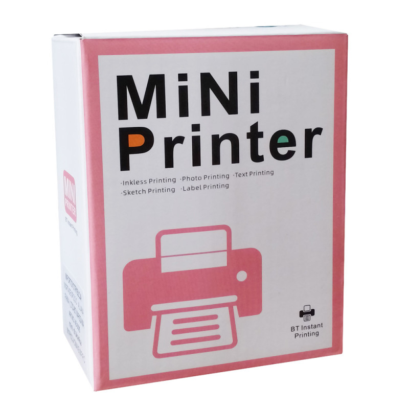 Drukarka termiczna do etykiet zdjęć obrazków mini printer kotek z kablem USB