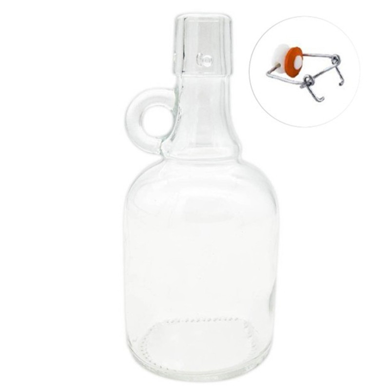 Galon 0.5 L na wino szklana butelka z klipsem Tragar 39153