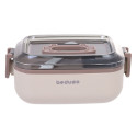 Lunchbox pojemnik na jedzenie z uchwytem 3 częściowy beżowy Krisberg KR 2208