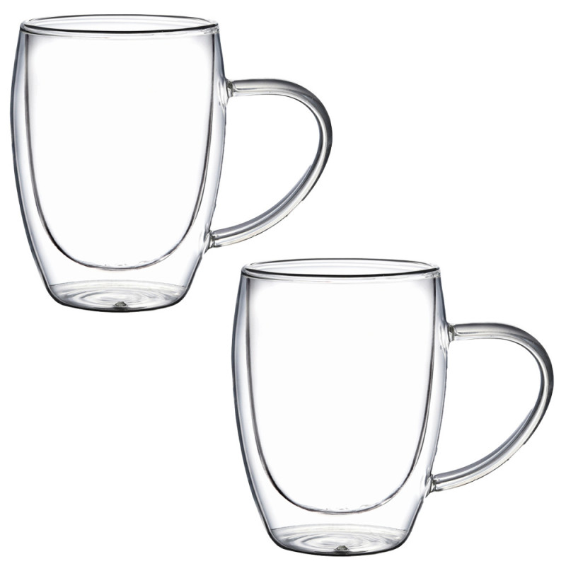 Szklanki termiczne 350 ml z uchem MG Home komplet 2 sztuki 7105023172