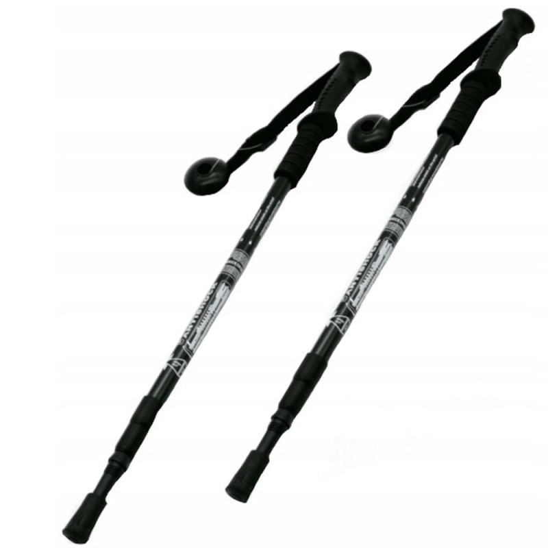 Kijki do chodzenia Nordic Walking komplet 2 sztuki kije składane z kompasem Krisberg KR 2500