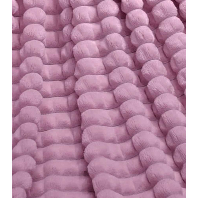 Koc fioletowy 160x200 cm mikrofibra Cotton World miękki ciepły pled narzuta na łóżko