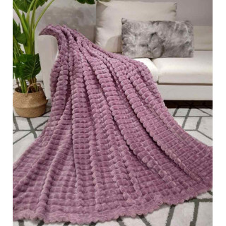 Koc fioletowy 200x220 cm...