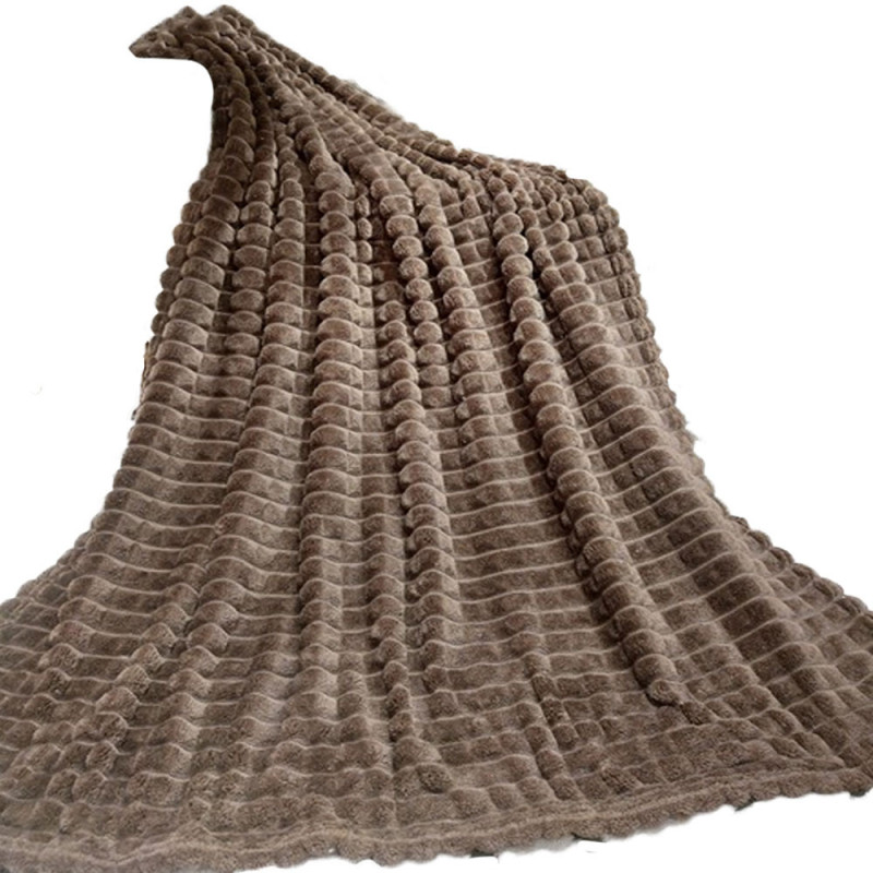 Koc chocolate 200x220 cm mikrofibra Cotton World miękki ciepły pled narzuta na łóżko