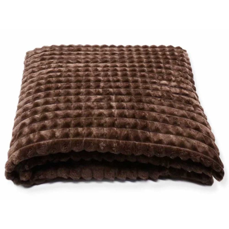 Koc chocolate 200x220 cm mikrofibra Cotton World miękki ciepły pled narzuta na łóżko