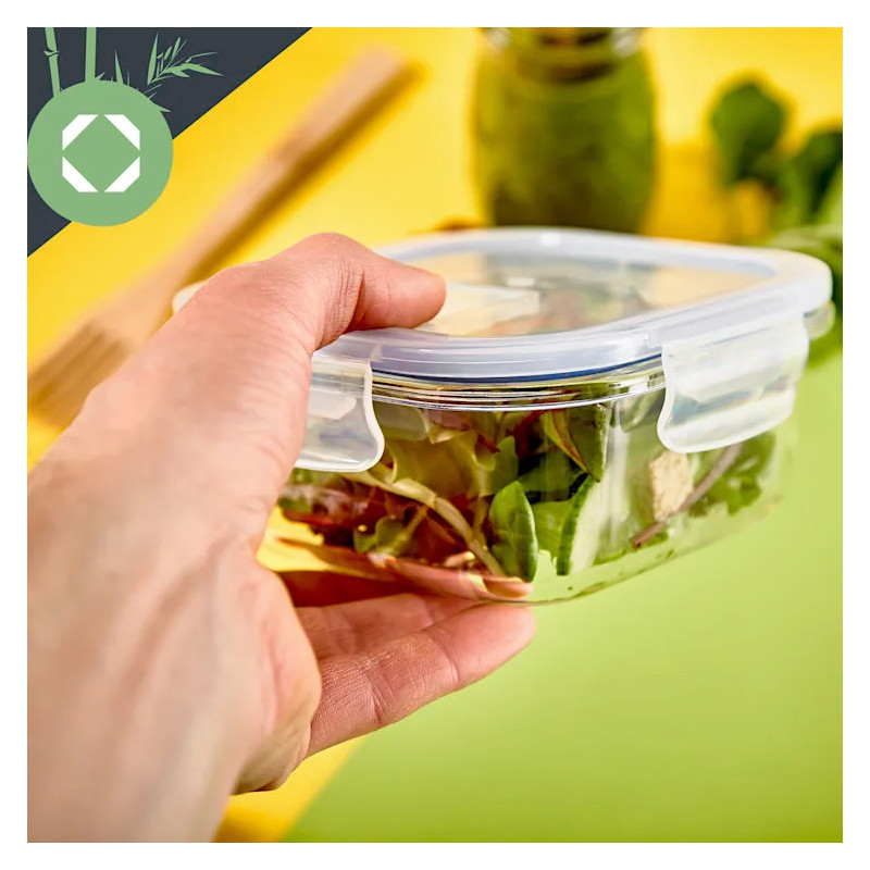 Zestaw 3 pojemników szklanych lunchbox MG Home Cucina 1200/800/300 ml żaroodporne