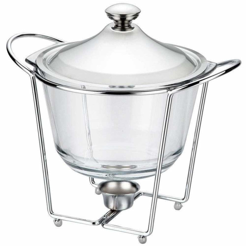 Podgrzewacz do potraw 26x22.5 cm naczynie żaroodporne 4 L szklana waza Ferro Florina
