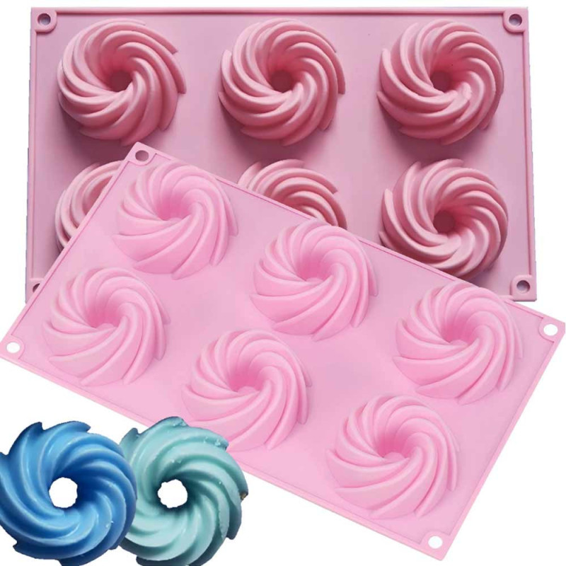 Forma silikonowa 17x28 cm do pieczenia muffinek babeczek donat Elitehoff E 6307