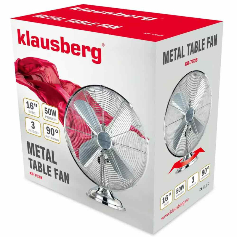 Wentylator podłogowy Klausberg KB 7538 wiatrak cyrkulacyjny 50W
