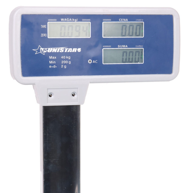 Waga sklepowa elektroniczna Krisberg KR 2419 kalkulacyjna z wyświetlaczem 40 KG