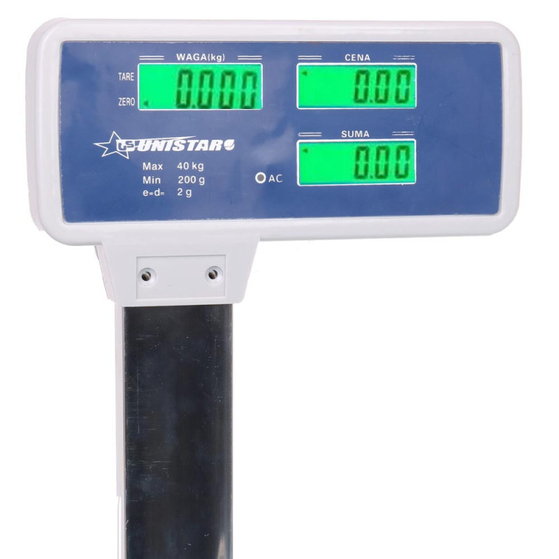 Waga sklepowa elektroniczna Krisberg KR 2419 kalkulacyjna z wyświetlaczem 40 KG
