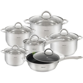 Garnki stalowe KingHoff KH 4450 zestaw indukcja