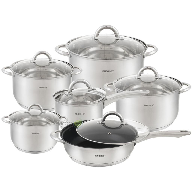 Garnki stalowe KingHoff KH 4450 zestaw indukcja