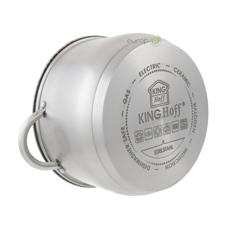 Garnki stalowe KingHoff KH 4450 zestaw indukcja Garnki stalowe KingHoff KH 4450 zestaw indukcja