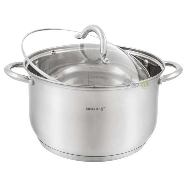 Garnki stalowe KingHoff KH 4450 zestaw indukcja Garnki stalowe KingHoff KH 4450 zestaw indukcja