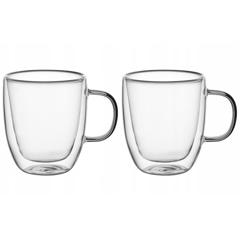 Szklanki termiczne 250 ml komplet 2 sztuk z podwójnymi ściankami do kawy herbaty Kamille 9000