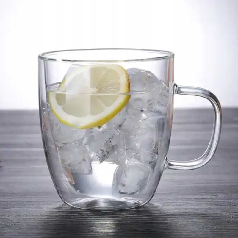 Szklanki termiczne 250 ml komplet 2 sztuk z podwójnymi ściankami do kawy herbaty Kamille 9000