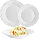 Zestaw obiadowy Florina Roma 18 elementów białe talerze serwis dla 6 osób