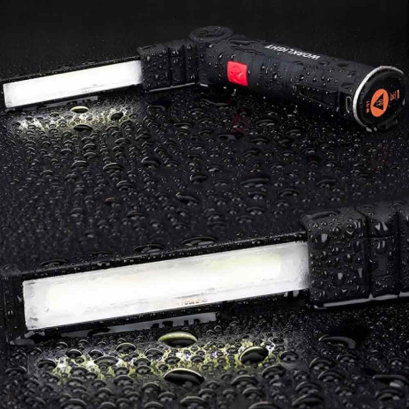 Latarka warsztatowa LED ładowanie USB latarka składana