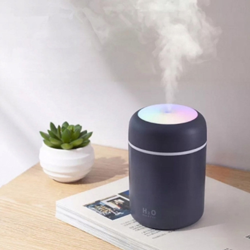 Nawilżacz powietrza ultradźwiękowy dyfuzor aromaterapia lampka nocna LED zasilanie USB