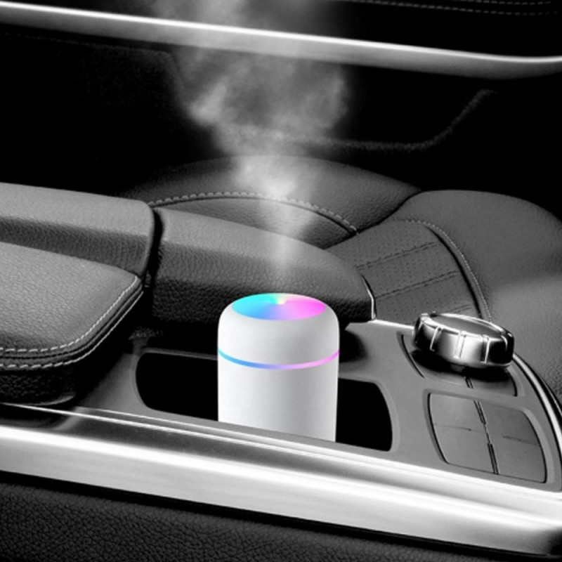 Nawilżacz powietrza ultradźwiękowy dyfuzor aromaterapia lampka nocna LED zasilanie USB