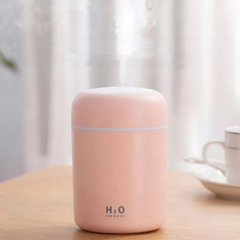Nawilżacz powietrza ultradźwiękowy dyfuzor aromaterapia lampka nocna LED zasilanie USB