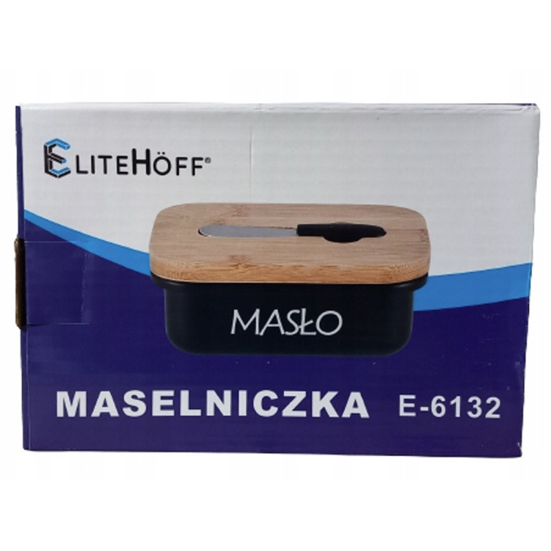 Maselnica metalowa czarna z nożykiem Elitehoff  E 6132