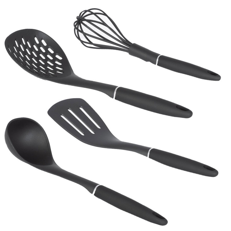 Zestaw garnków marmurkowych z przyborami 10 elementowy Gray Black Kiwi Zilner ZL 8595