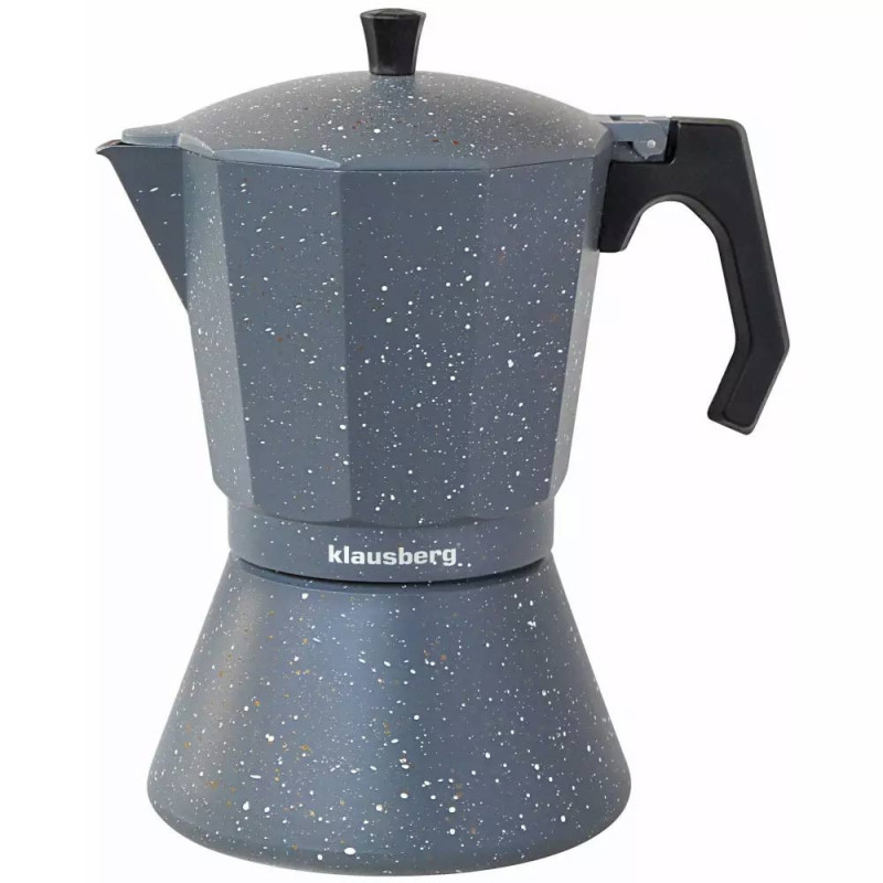 Kawiarka indukcyjna 600 ml szara Klausberg KB 7298 włoska kafetiera 12 ZAPARZACZ do kawy