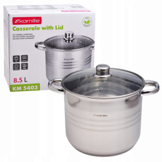 Garnek stalowy 8.5 L z...