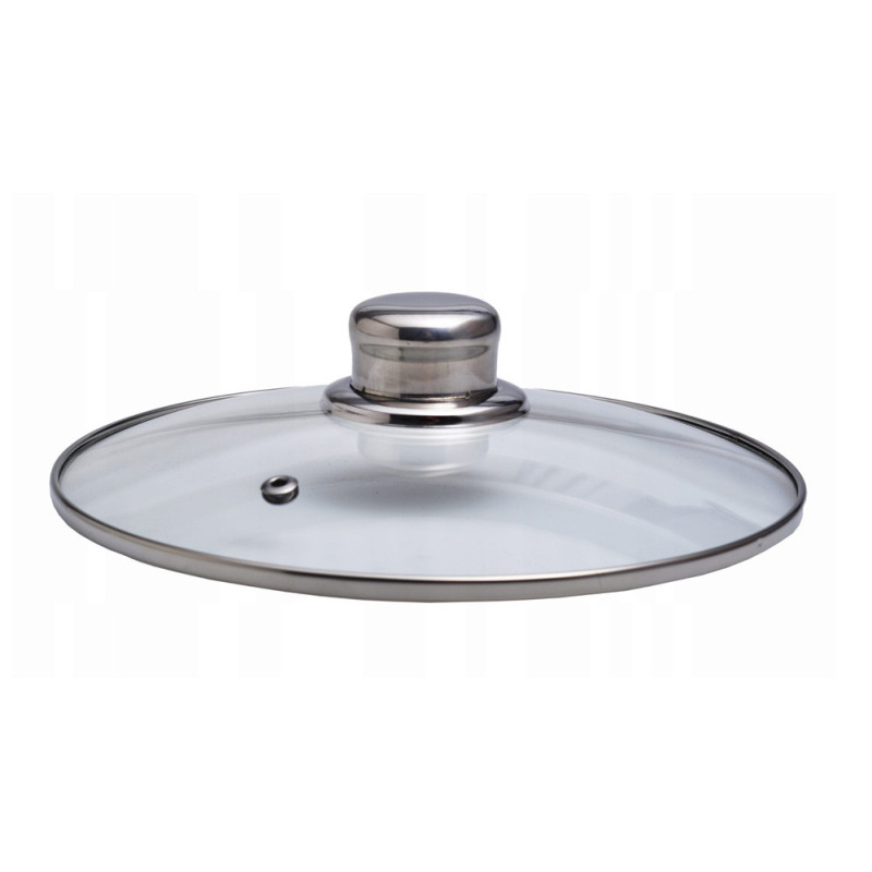 Garnek stalowy 15.5 L z pokrywką 30 cm kociołek nierdzewny Kamille 5406 indukcja gaz