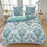 Pościel 160x200 bawełna satynowa dwustronna  GierekHoff gruba 3 części GH 3022 szlacheckie kwiaty