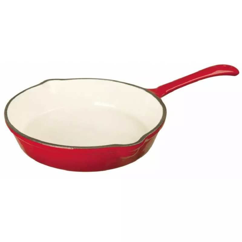 Patelnia ŻELIWNA emaliowana głęboka KingHoff KH 2261 ciężka 20 cm na indukcję