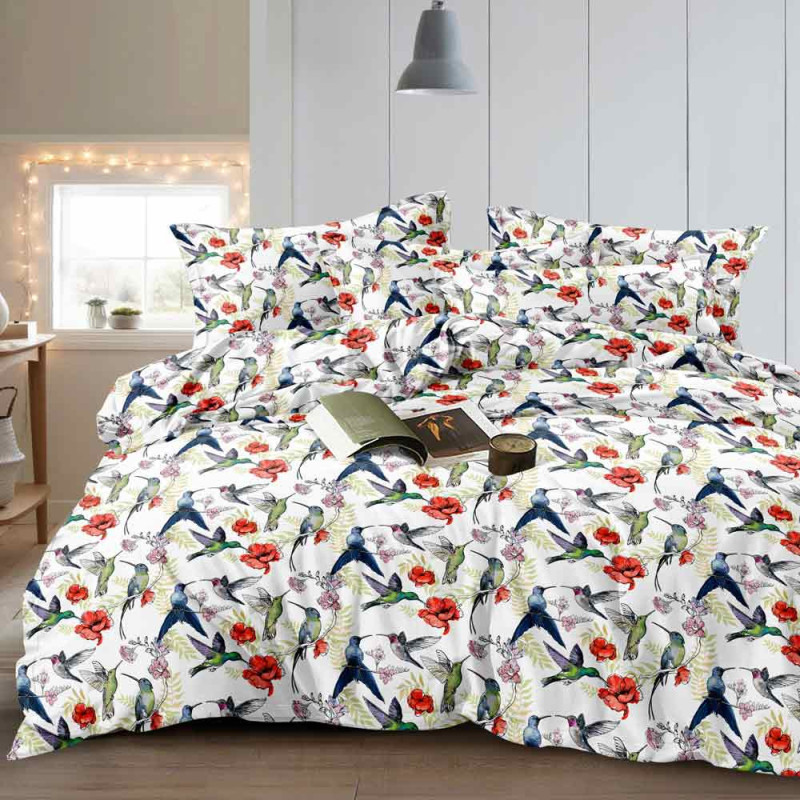 Pościel 160x200 bawełna satynowa Cotton World gruba 3 części 2711