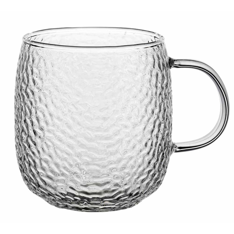 Szklanki z uchem Savia 380 ml do kawy latte komplet kuków szklanych 2 sztuki Florina  3K 1017