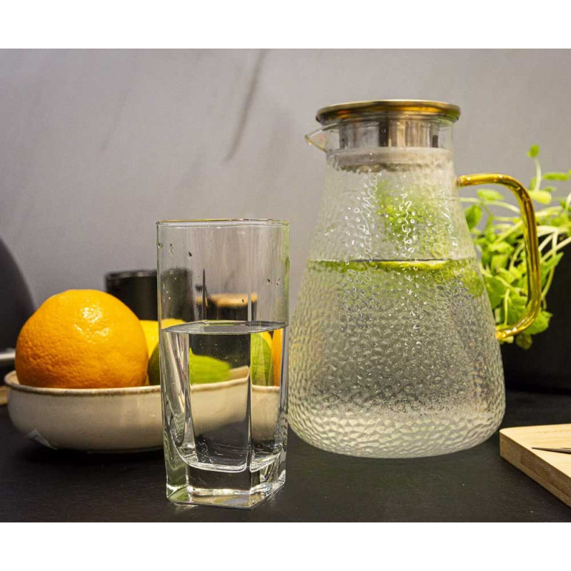 Szklanki do whisky napojów drinków wysokie 350 ml zestaw 6 szklanek Florina Sofia