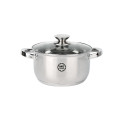 Garnek stalowy MG Home Verso Daily 16 cm 1,6 litra z pokrywką na indukcję