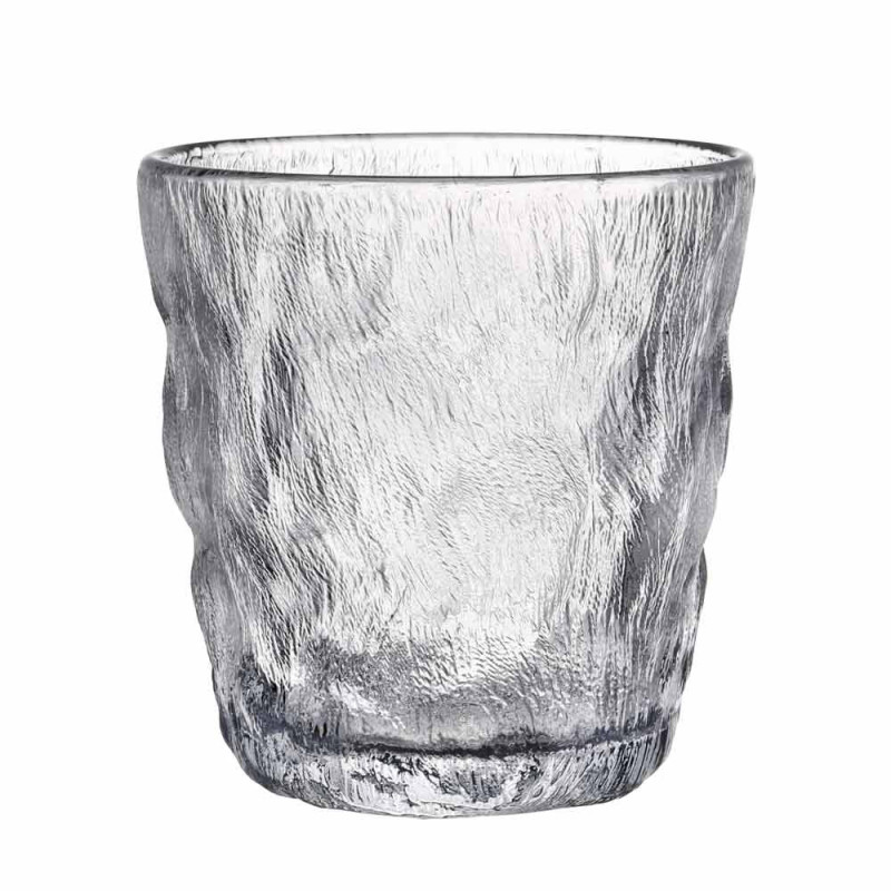 Szklanki z fakturą lodu 300ml do napojów soków drinków zestaw 6 szklanek MG Home Fumo