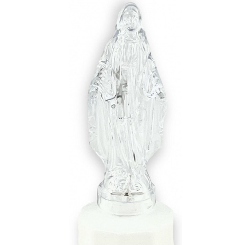 Wkład LED do znicza figurka Maryji  18 cm białe światło