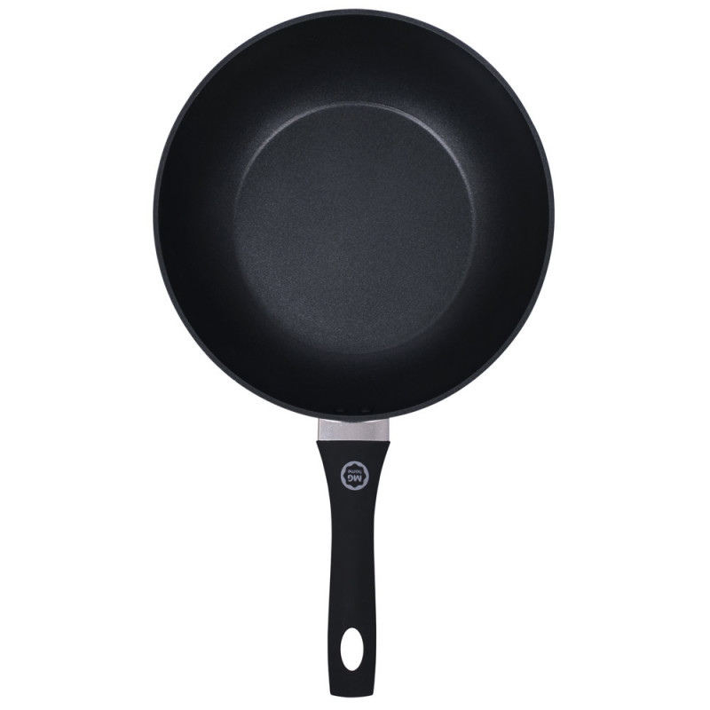 Wok 28 cm patelnia głęboka czarna nieprzywieralna powłoka MG Home