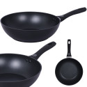 Wok 28 cm patelnia głęboka czarna nieprzywieralna powłoka MG Home