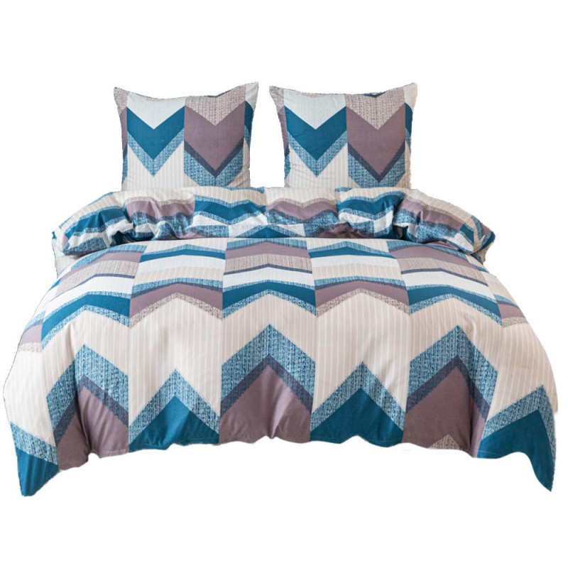 Pościel 200x220 bawełna satynowa dwustronna  Cotton World gruba 3 części AML 2783